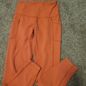 Orange leggings